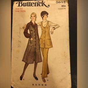 Size 10 Buttericks Vintage (used) Pattern 5873